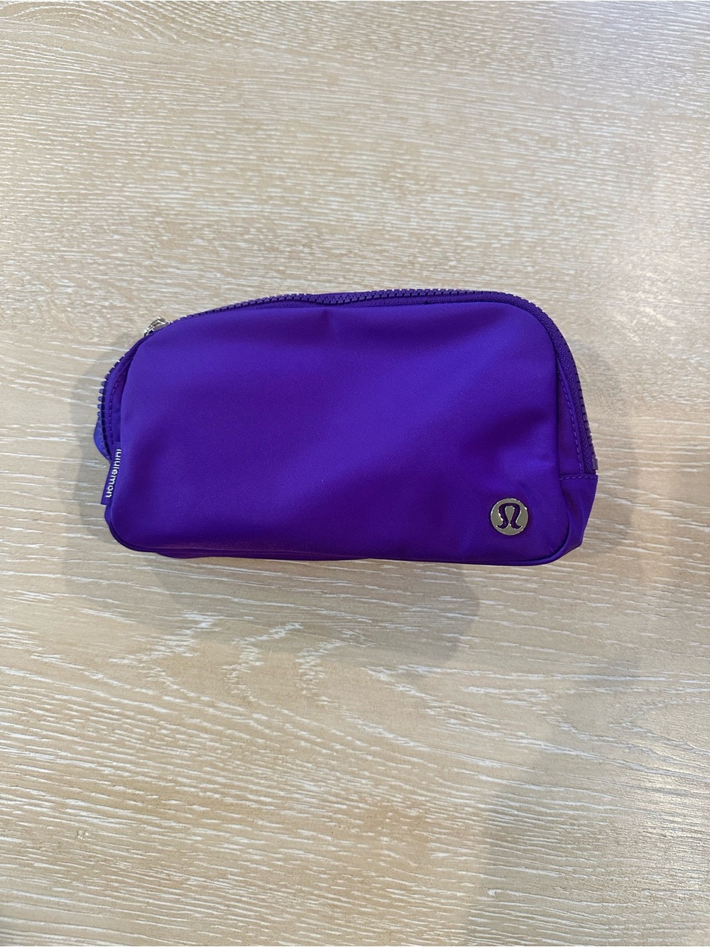 lululemon Everywhere Belt Bag in College Purple with gold hardware NWT